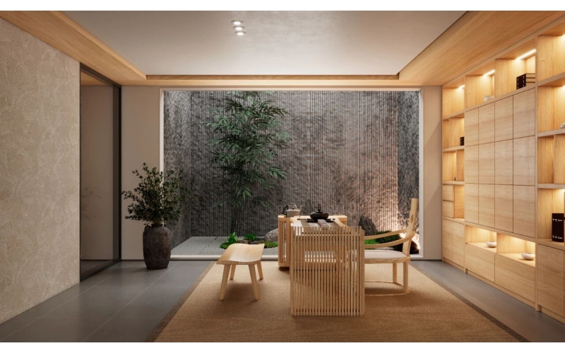 水曲柳筑就的侘寂禅居，藏着岁月沉淀的温润